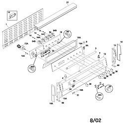 79099503993 Elite Electric Range Backguard Parts diagram