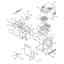 9113548813 Drop-In Gas Range Body Parts diagram