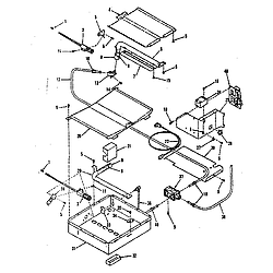9113658811 Gas Range Broiler & oven burner section Parts diagram