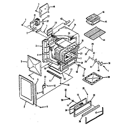 9113658811 Gas Range Oven body section Parts diagram
