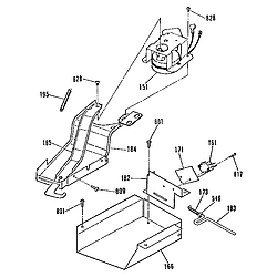 9113672991 Gas Range Door lock section Parts diagram