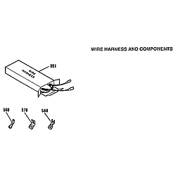 9113672991 Gas Range Wire harness and components Parts diagram