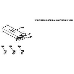 911401219 Elecric Built-In Oven Wire harness and components Parts diagram