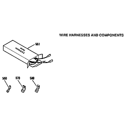 9114012990 Elecric Built-In Oven Wire harnesses and components Parts diagram