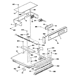 9114042591 Electric Built-In Oven Control section Parts diagram