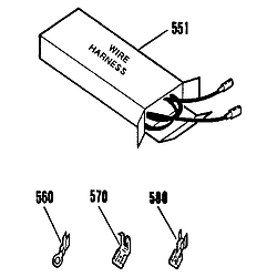 9114042591 Electric Built-In Oven Wire harnesses and components Parts diagram