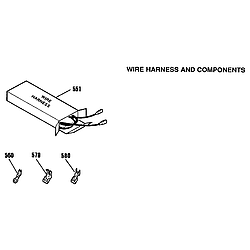 911455219 Drop-In Electric Range Harness and components Parts diagram