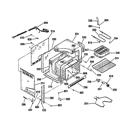 91145565893 Electric Range Body Parts diagram