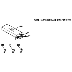 9114652092 Electric Slide - In Range Wire harness and components Parts diagram