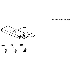 9114672991 Slide-In Range Wire harness and components Parts diagram