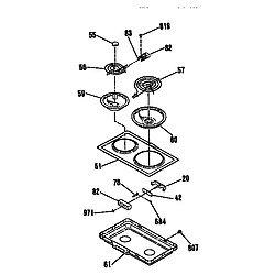 911469459 30" Electric Downdraft Range KENMORE 30 diagram