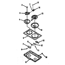 9114698812 Electric Range Electric coil module kit 4998520 & 4998620 Parts diagram