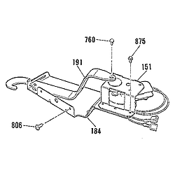 9114742990 Electric Built-In Oven Door lock section Parts diagram