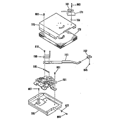 9117390991 Gas Range Door lock section Parts diagram