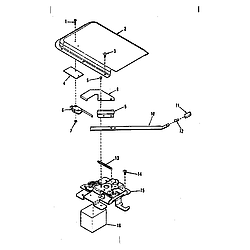 91193588 Electric Range Power lock section Parts diagram