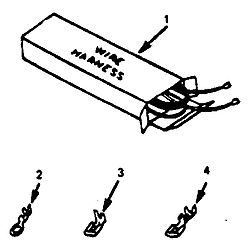 91193588 Electric Range Wire harnesses and components Parts diagram