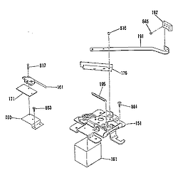 911936918 Electric Range Door lock section Parts diagram