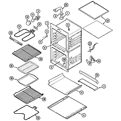 9825VUV Electric Oven Oven Parts diagram