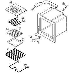 9875VVV Range Oven Parts diagram