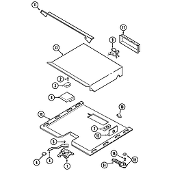 9875XRB Range Internal controls Parts diagram