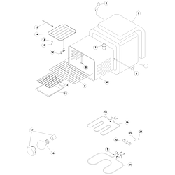 ACS4250AC Range Cavity Parts diagram