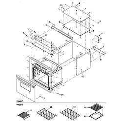 AOCS3040WW Wall Oven Door/control panel Parts diagram