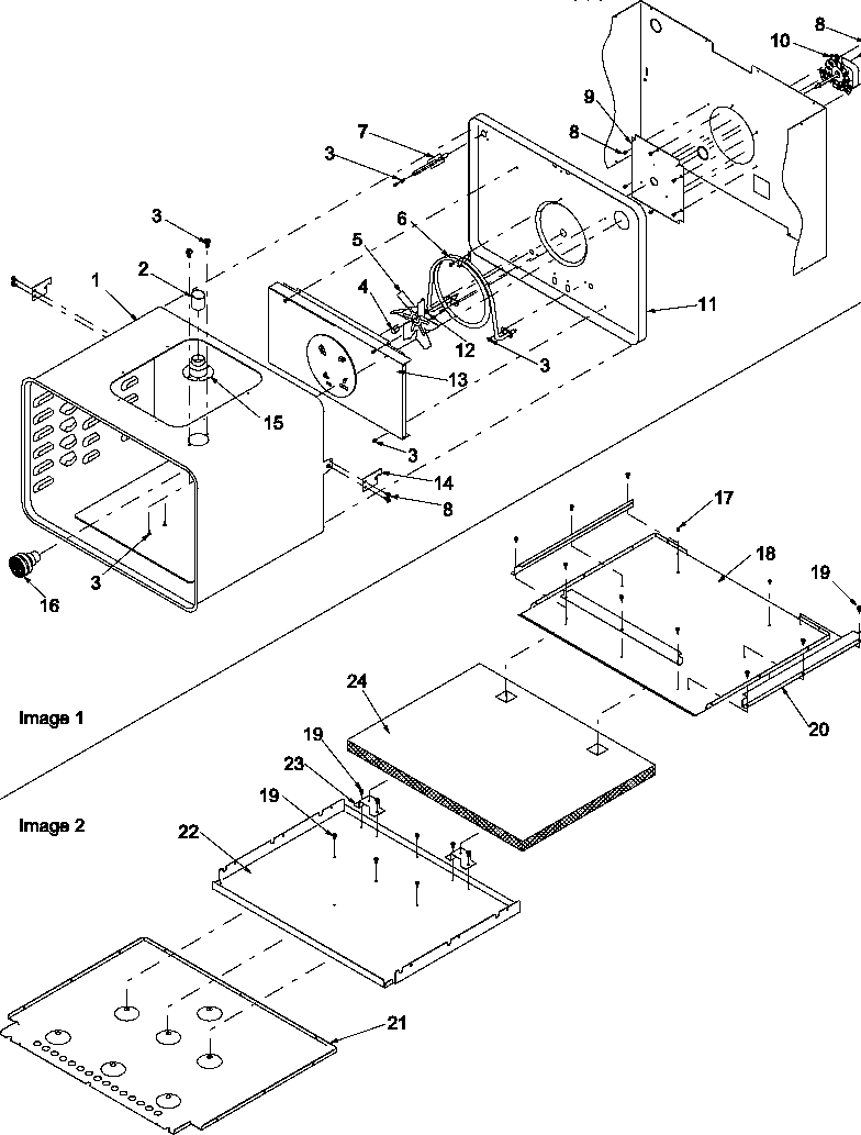 Where can you find replacement parts for an Amana convection oven?