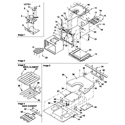 AOCS3040WW Wall Oven Oven assy/bottom insulation Parts diagram