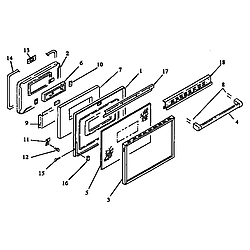 ARDS800E Electric Range Door (ards800e/p1131920ne) (ards800ww/p1131920nww) (cards800e/p1131922ne) (cards800ww/p1131922nww) Parts diagram