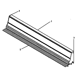 ARDS800WW Electric Range Backguard Parts diagram