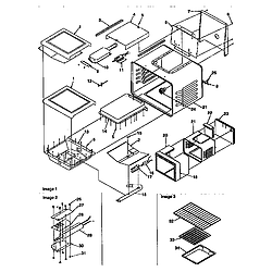 ARG7600 Gas Range Cavity Parts diagram