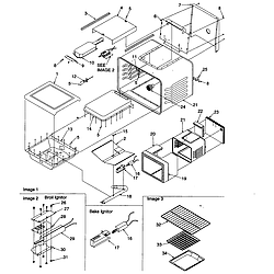 ARG7800 Gas Range Cavity Parts diagram