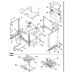 ARG7800E Gas Range Cabinet Parts diagram