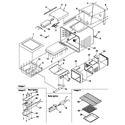 ARG7800E Gas Range Cavity Parts diagram