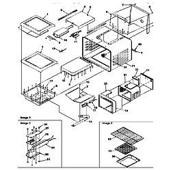 ARG7800LL Gas Range Cavity Parts diagram