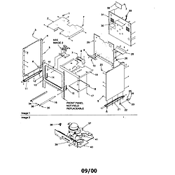 ARG7800SS Gas Range Cabinet Parts diagram