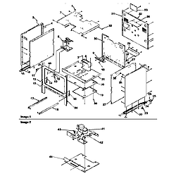 ARG7800WW Amana ARG7800WW Timer/Clock/ERC Cabinet Parts diagram