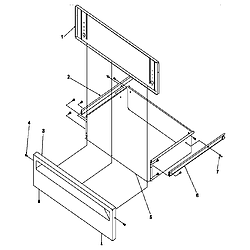 ARG7800WW Amana ARG7800WW Timer/Clock/ERC Storage drawer Parts diagram