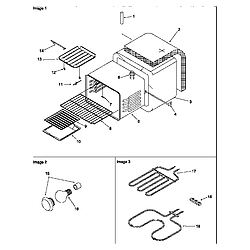 ARR6400WW Electric Range Cavity Parts diagram