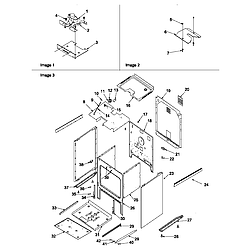 ARRS6550WW Electric Slide-In Range Cabinet Parts diagram