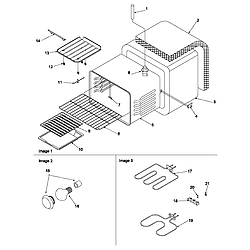 ARRS6550WW Electric Slide-In Range Cavity Parts diagram