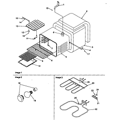 ART6522CC Electric Range Cavity Parts diagram