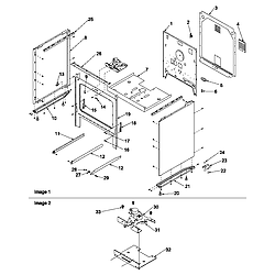 ART6610WW Electric Range And Oven Cabinet Parts diagram
