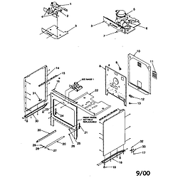 ARTC7511WW Electric Range Cabinet Parts diagram