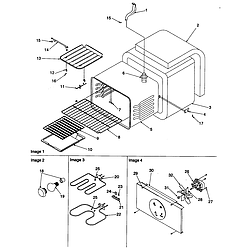 ARTC7522CC Electric Range Cavity Parts diagram