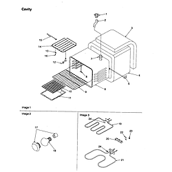 ARTS6650E Slide-In Range Cavity Parts diagram