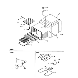 ARTS6651E Slide-In Electric Range Cavity Parts diagram