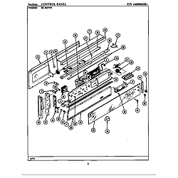 BCRE955 Range Control panel (bcre955) Parts diagram