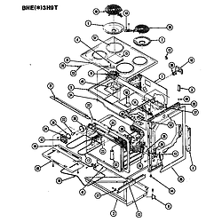 BNEA3H9TZ Range Body Parts diagram