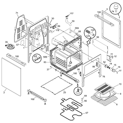 CFEF372BC3 Electric Range Body Parts diagram